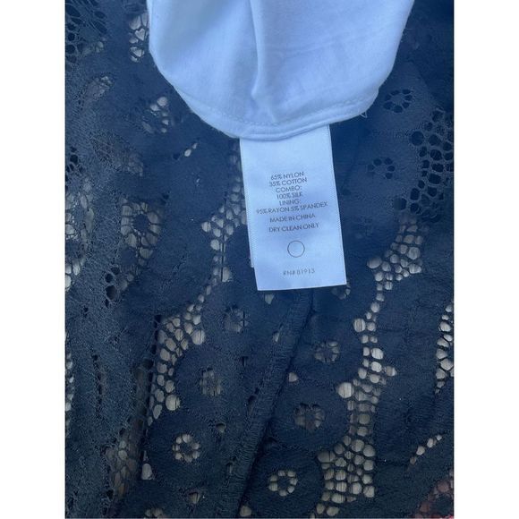 Tracy Reese NWT Meridian Lace Maxi Dress Black Overlay, Size 6, MSRP $399 - Picture 7 of 10